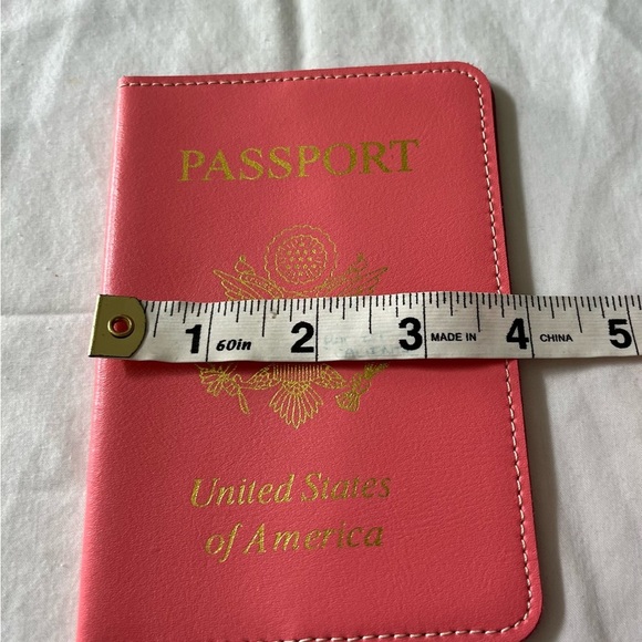 Baekgaard Fun Leather Pink Passport Holder NWOT. - Picture 5 of 6